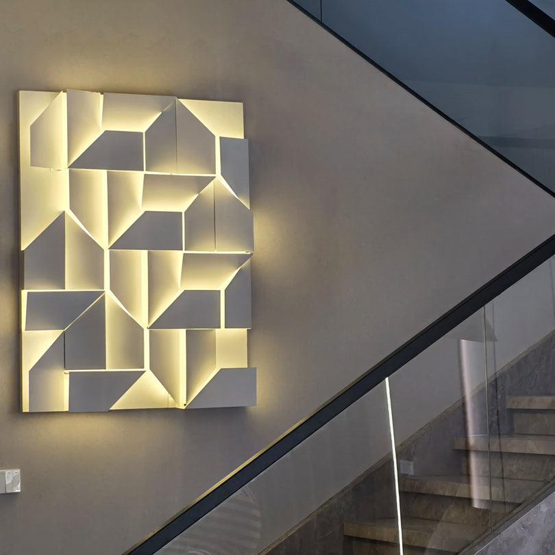 Grid Wall Sconce with Adjustable Brightness