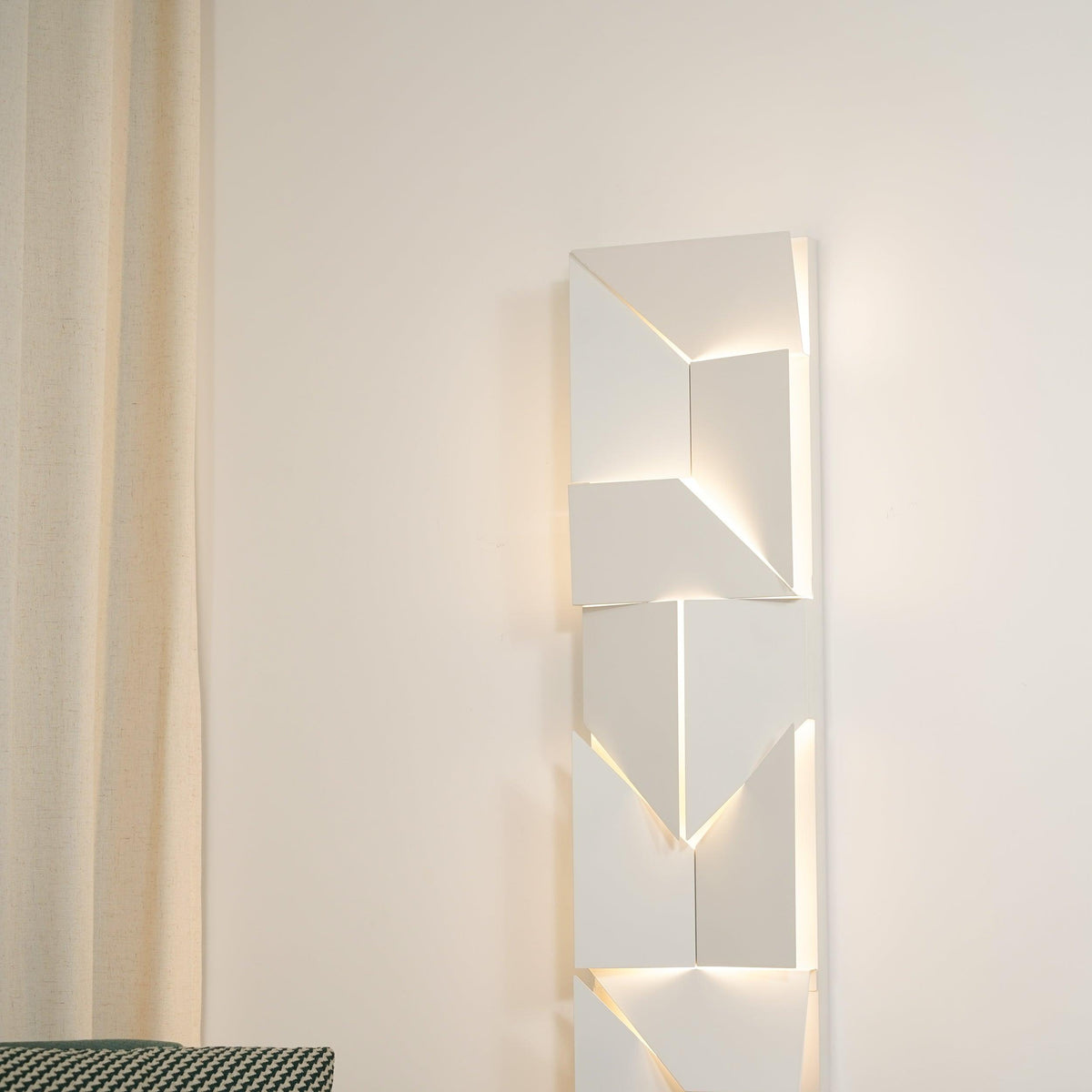 Grid Wall Sconce with Adjustable Brightness