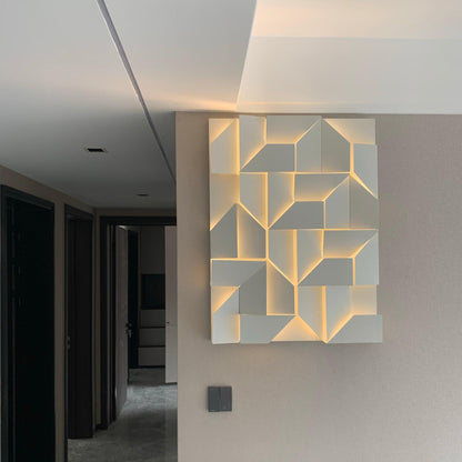 Grid Wall Sconce with Adjustable Brightness