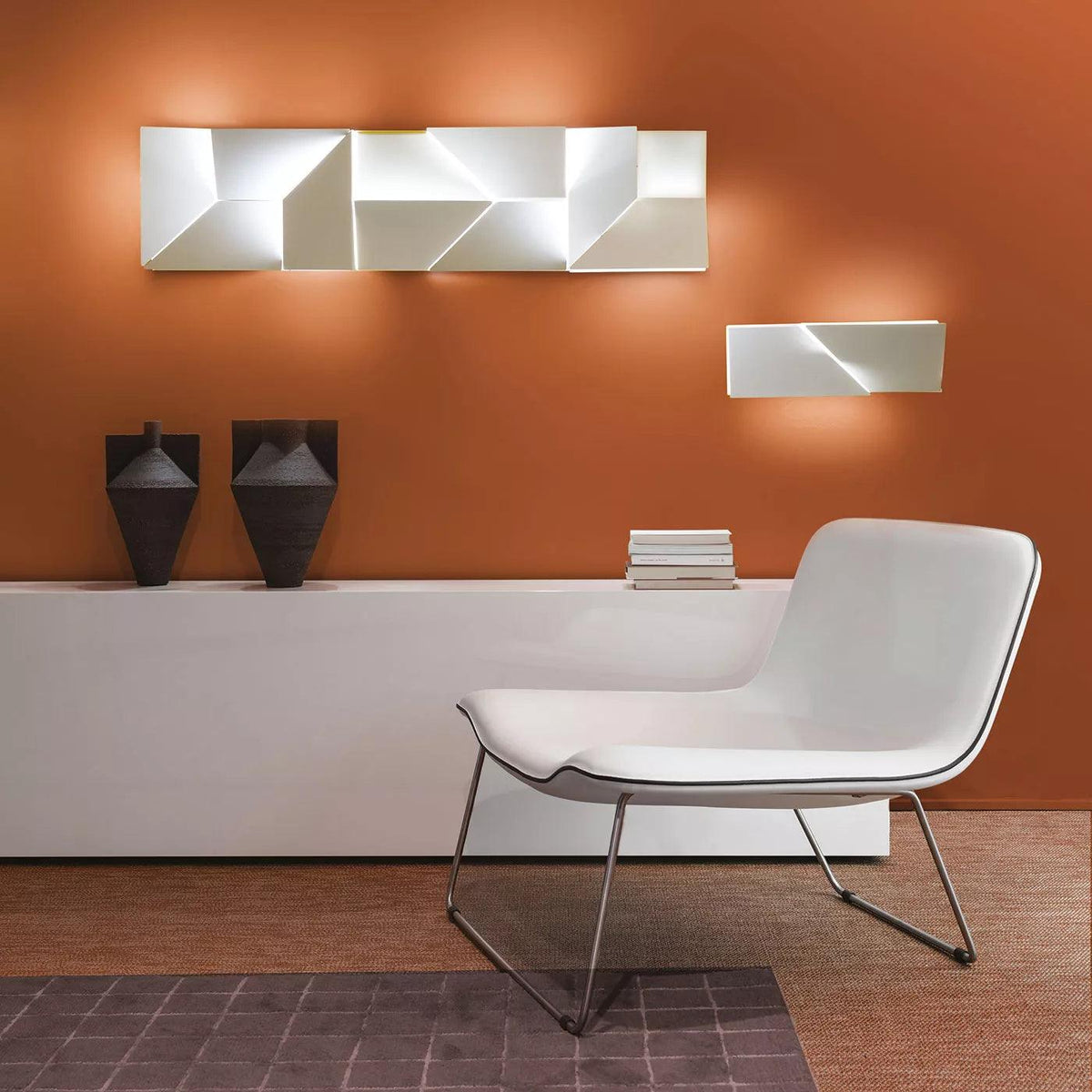 Grid Wall Sconce with Adjustable Brightness