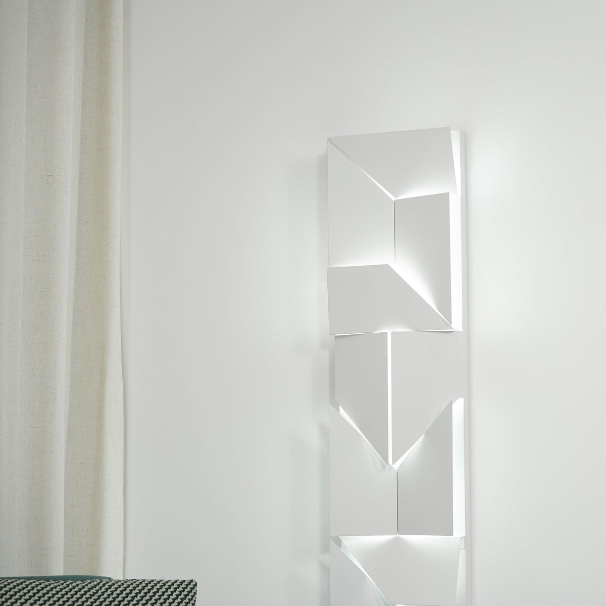 Grid Wall Sconce with Adjustable Brightness