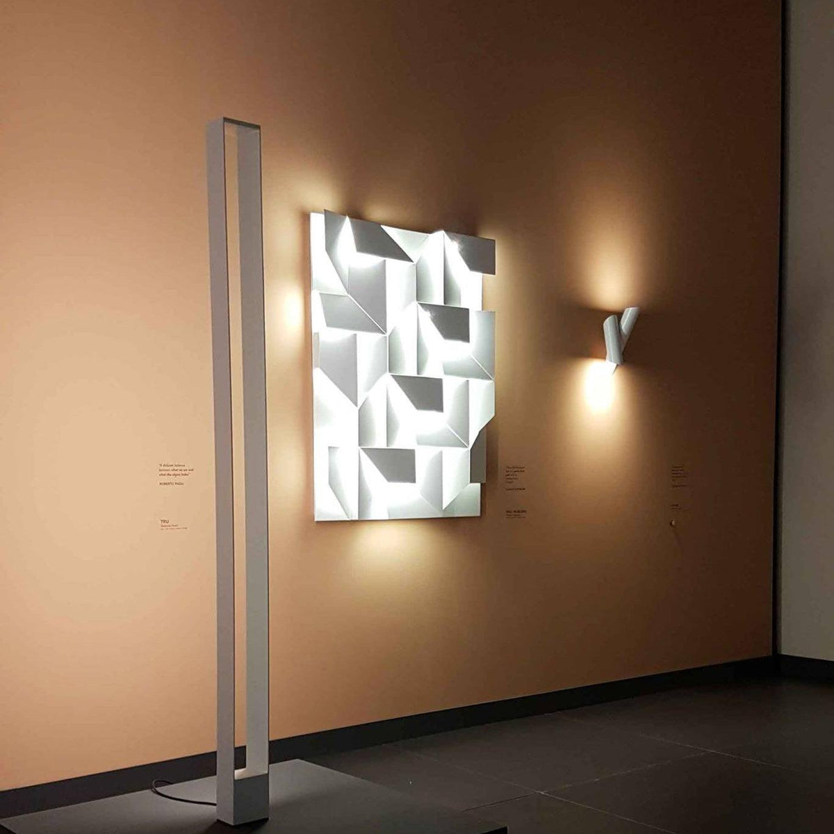 Grid Wall Sconce with Adjustable Brightness