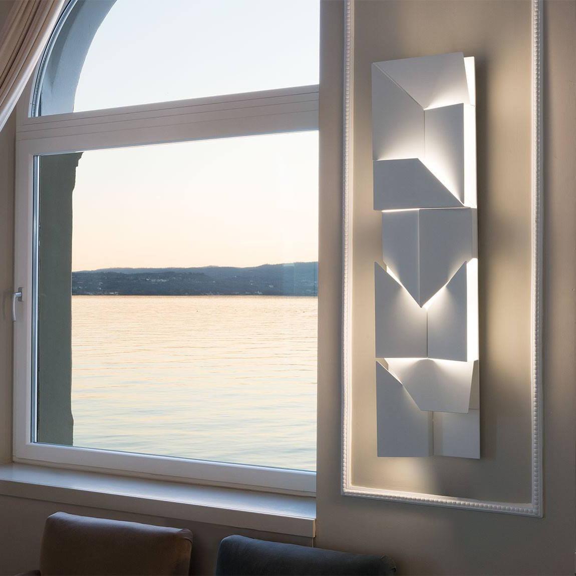 Grid Wall Sconce with Adjustable Brightness