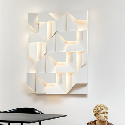 Grid Wall Sconce with Adjustable Brightness