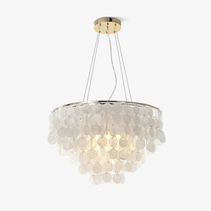 Shell Wind Chime Chandelier, Coastal Design