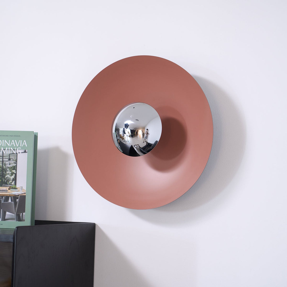 Round Wall Light with Adjustable Brightness
