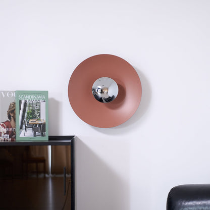 Round Wall Light with Adjustable Brightness