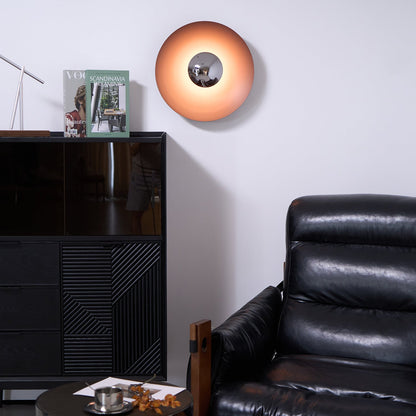 Round Wall Light with Adjustable Brightness