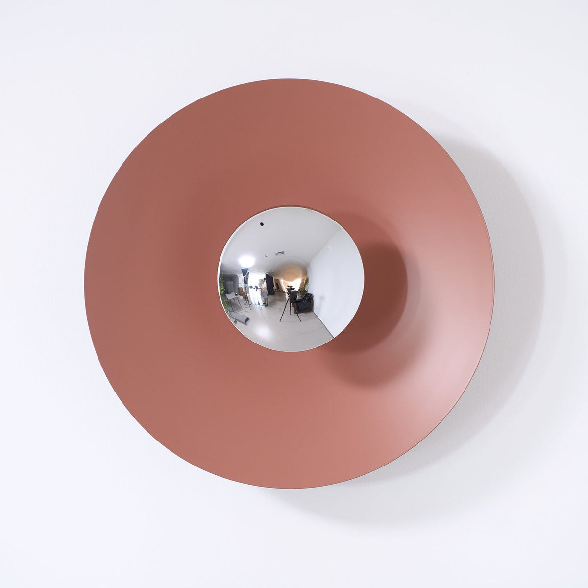 Round Wall Light with Adjustable Brightness