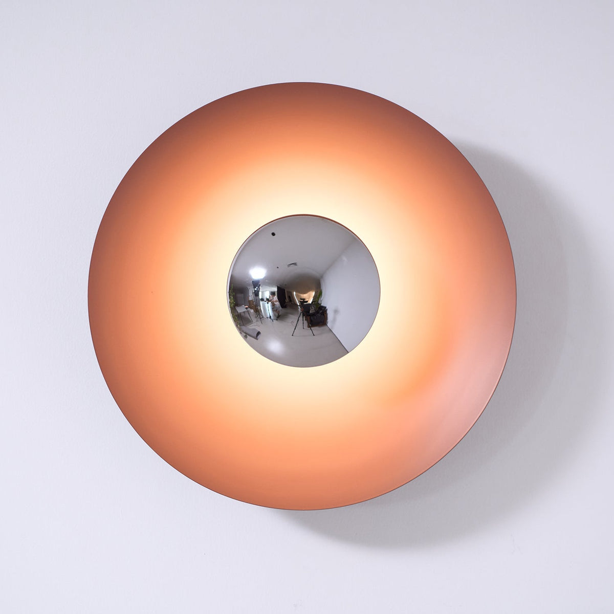 Round Wall Light with Adjustable Brightness