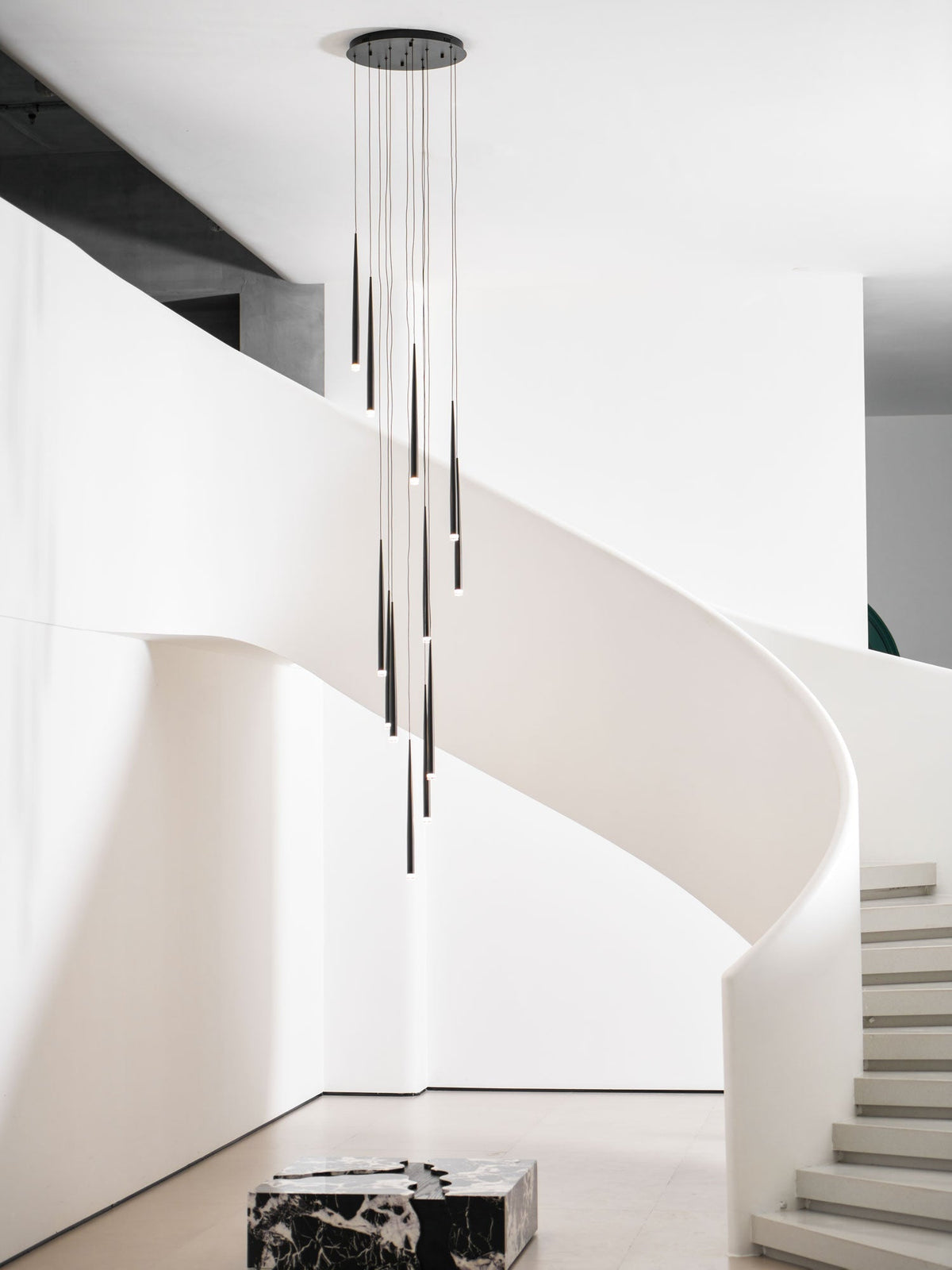 Slender Cone Chandelier Position 74