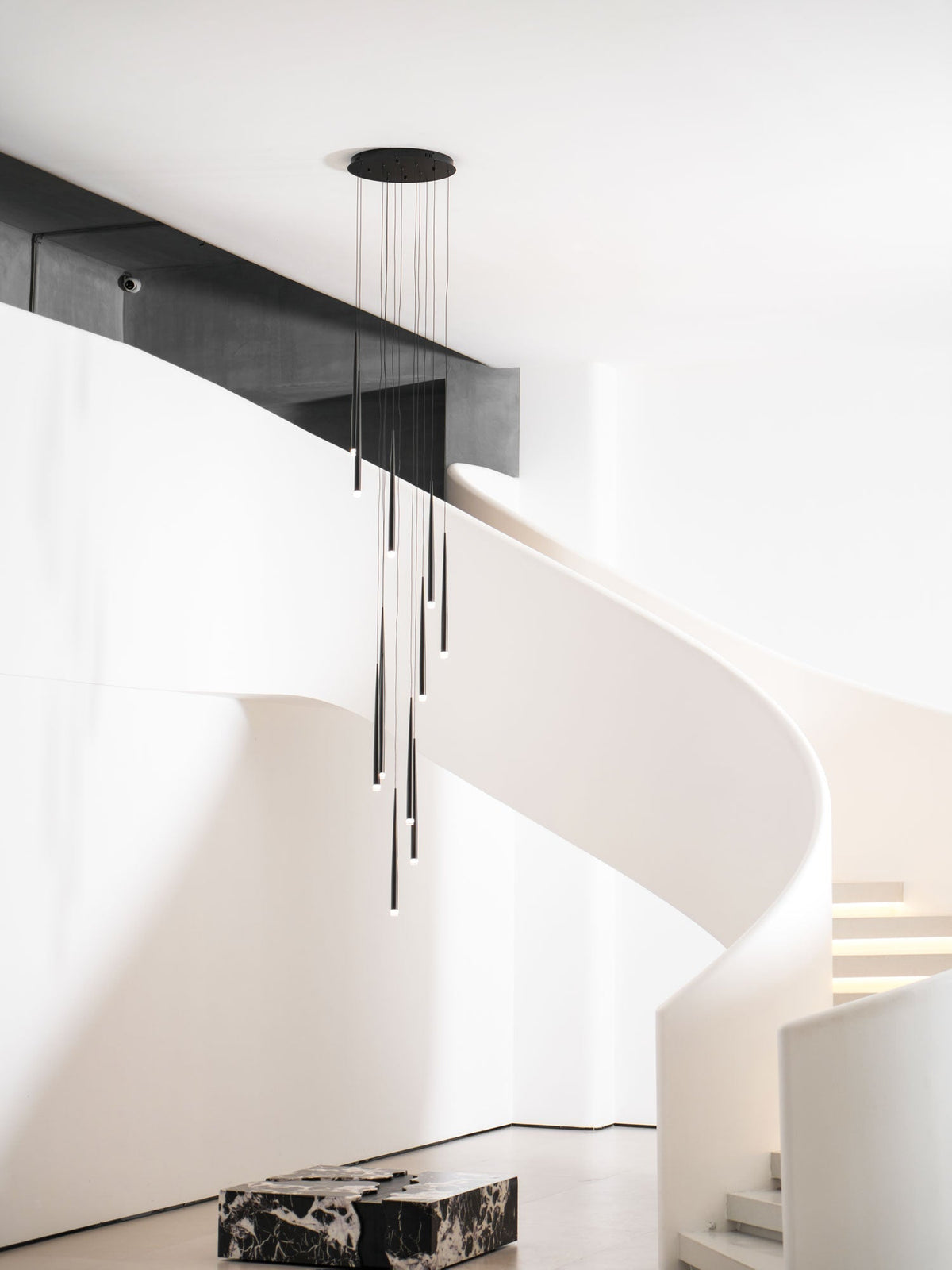 Slender Cone Chandelier Position 75