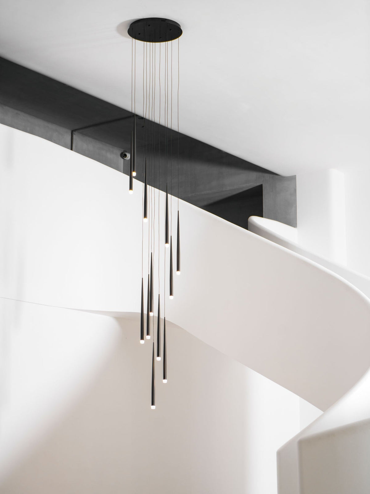 Slender Cone Chandelier Position 68