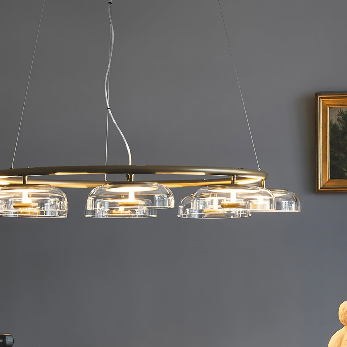 Modern Chandelier, Energy-Efficient LED Lighting