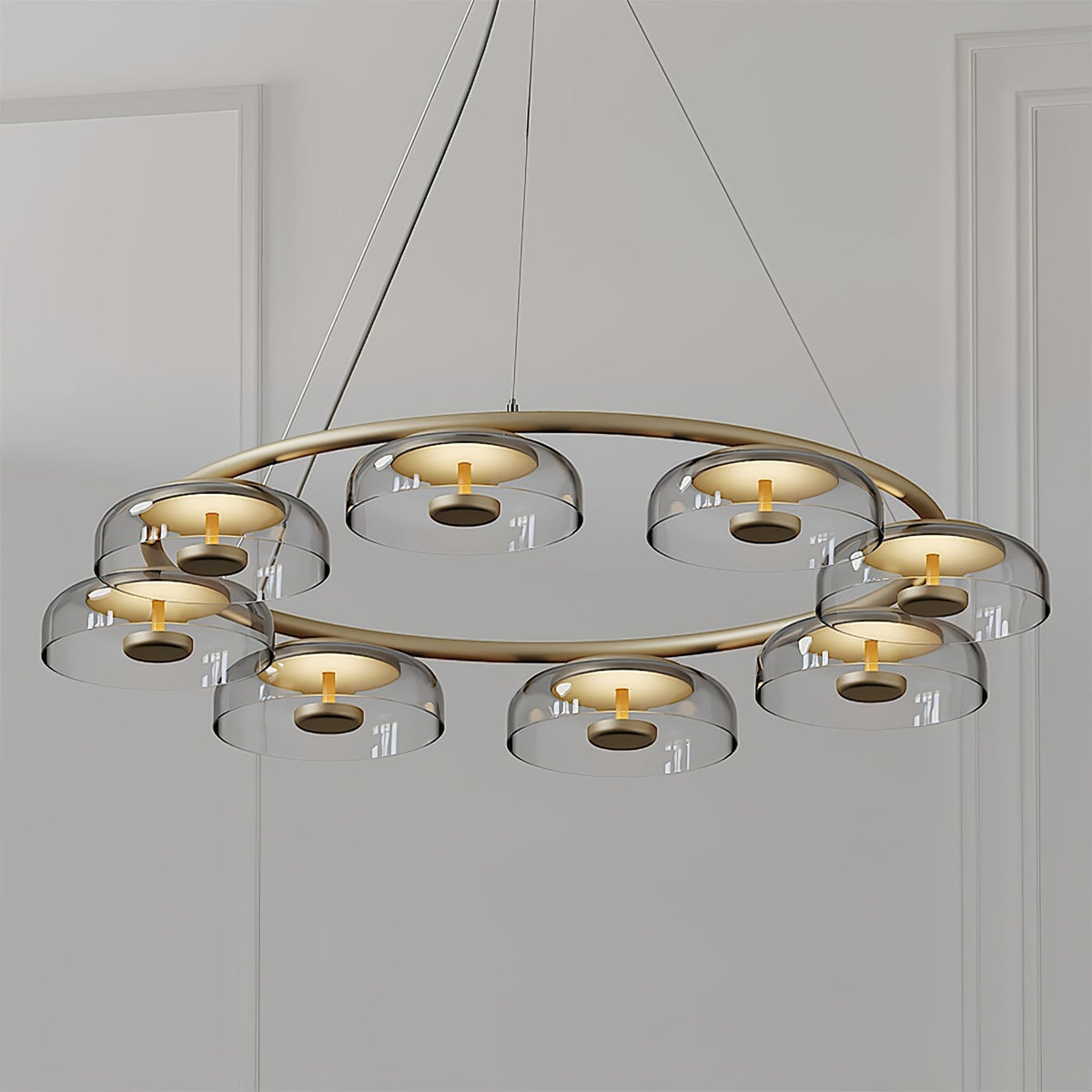 Modern Chandelier, Energy-Efficient LED Lighting