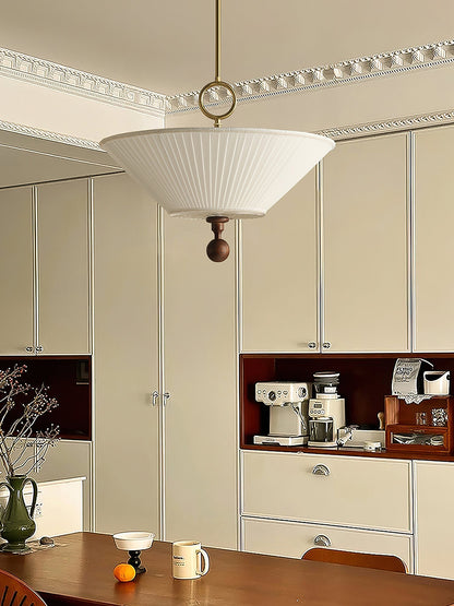 Solaria Pleated Pendant Light Position 8