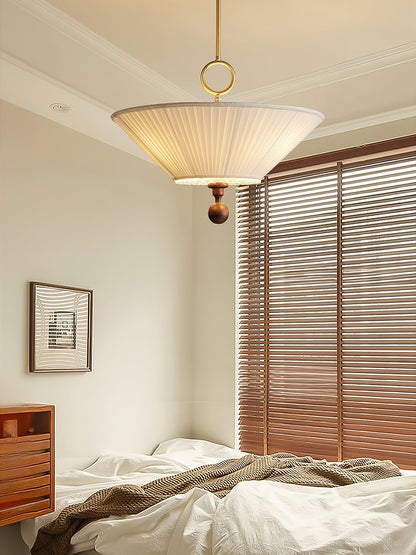 Solaria Pleated Pendant Light Position 9