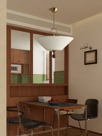 Solaria Pleated Pendant Light Position 12