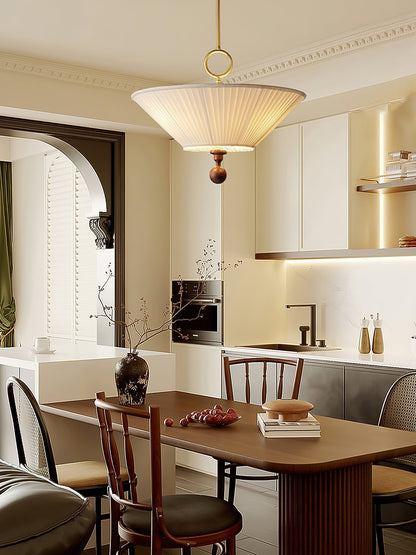 Solaria Pleated Pendant Light Position 7