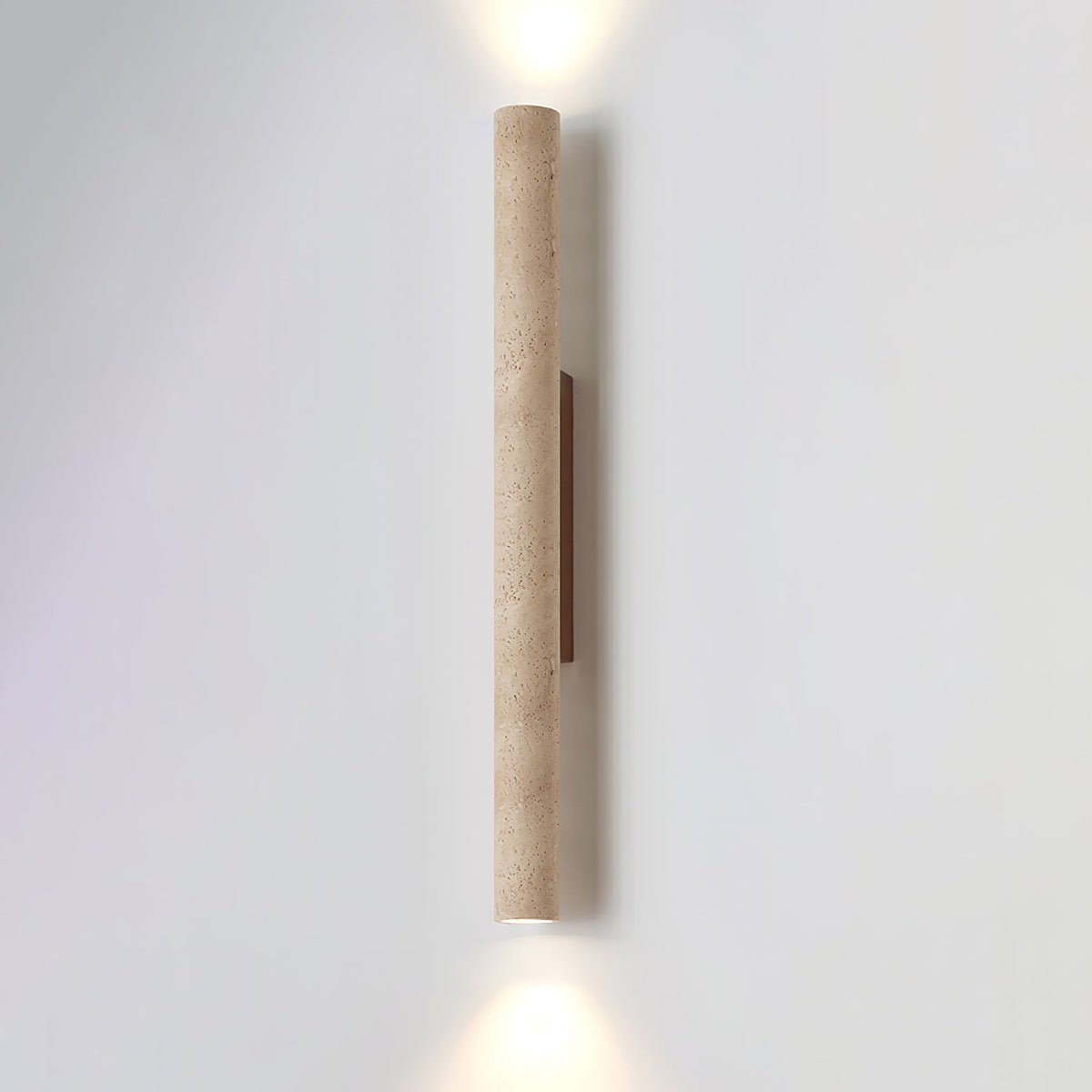 Travertine Column Wall Lamp, Adjustable LED