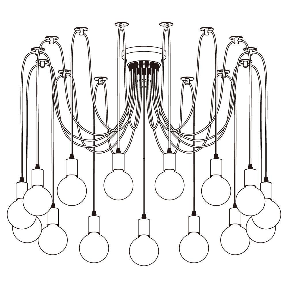 Spider Ceiling Chandelier Position 40