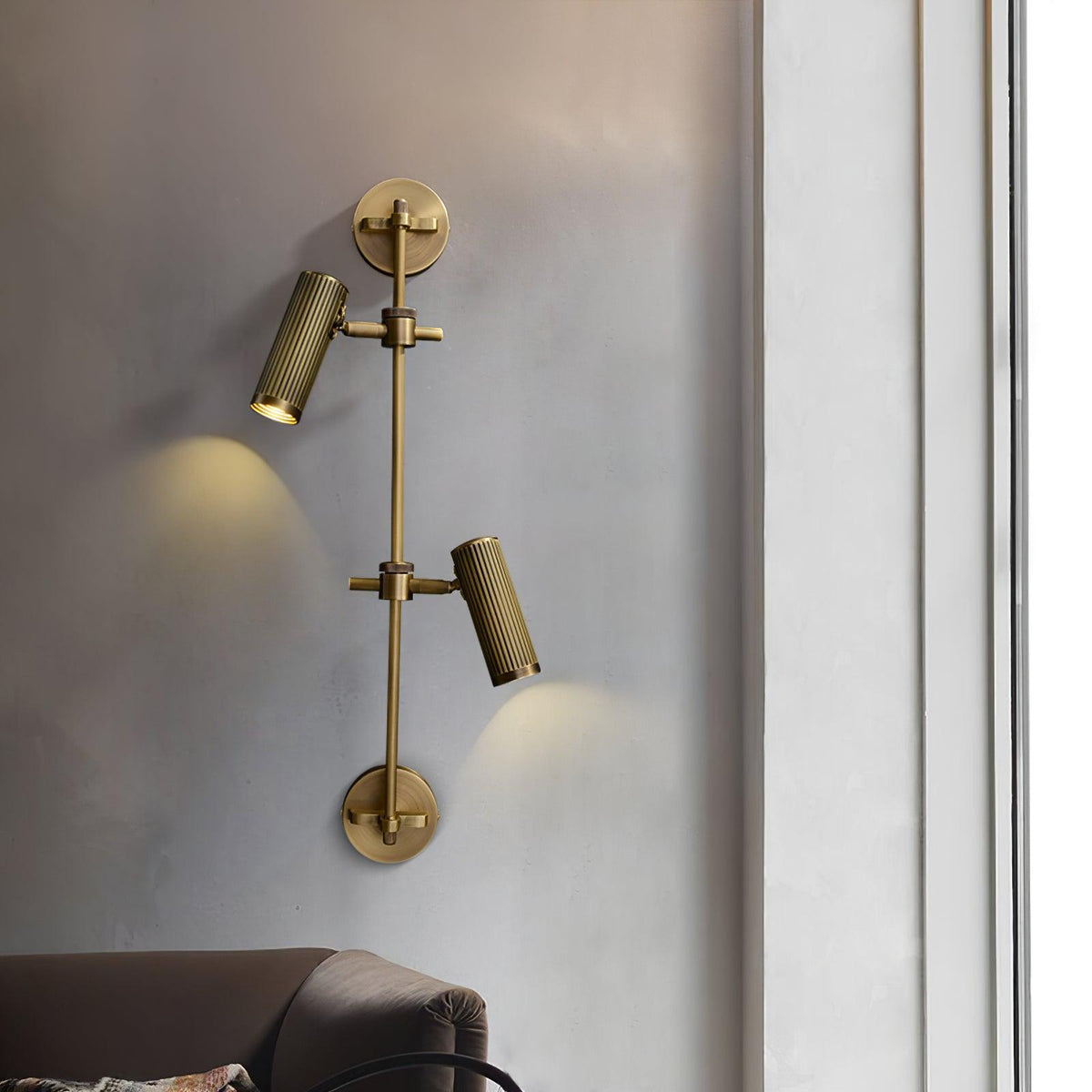 Spot Rail Wall Light with Rotatable Head — alternate angle