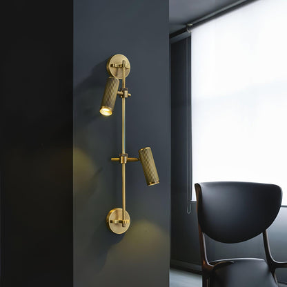 Spot Rail Wall Light with Rotatable Head