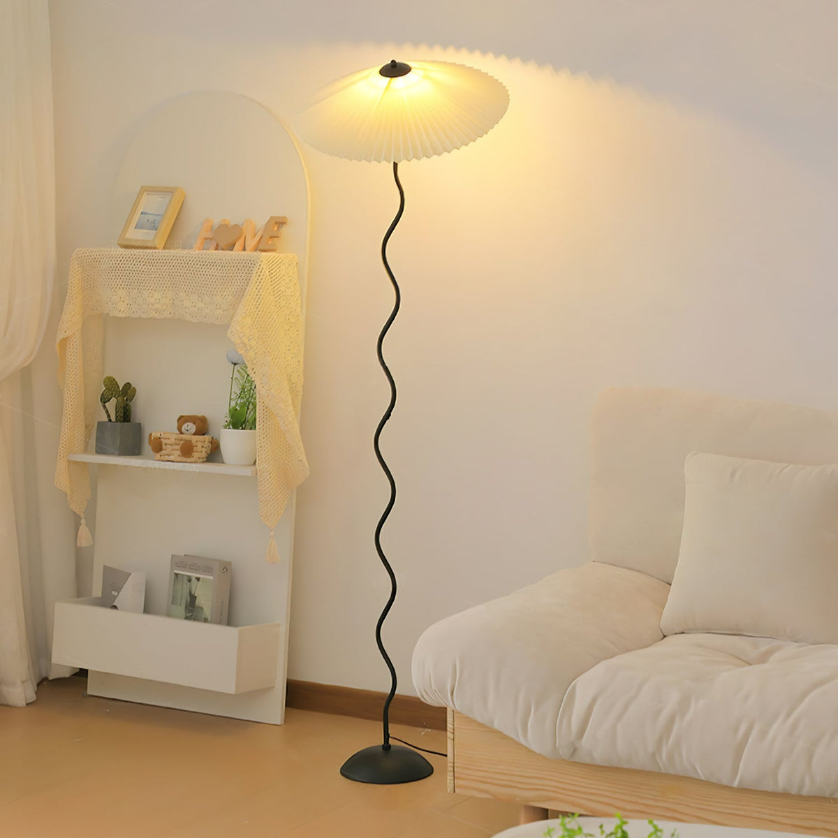 Squiggle Floor Lamp, Energy Efficient — front view