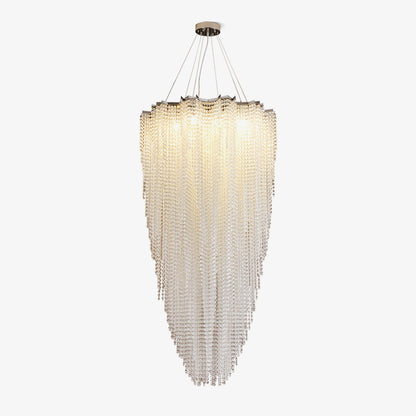 Crystal Chandelier with Adjustable Height — front view