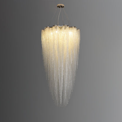 Crystal Chandelier with Adjustable Height — lifestyle view