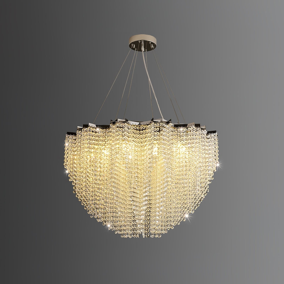 Crystal Chandelier with Adjustable Height — detail view