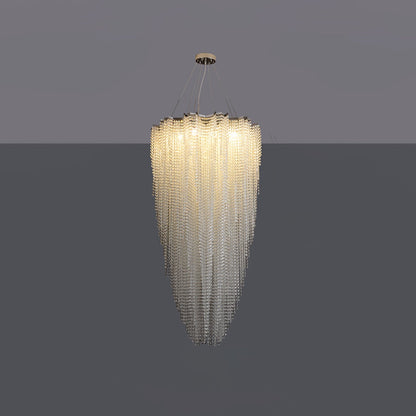 Crystal Chandelier with Adjustable Height