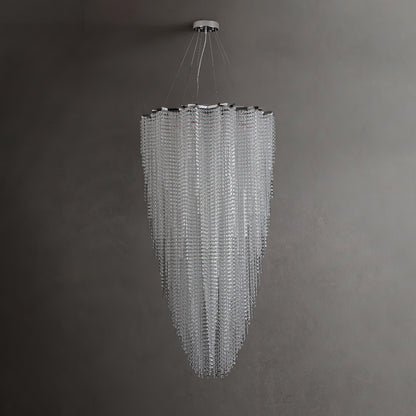 Crystal Chandelier with Adjustable Height