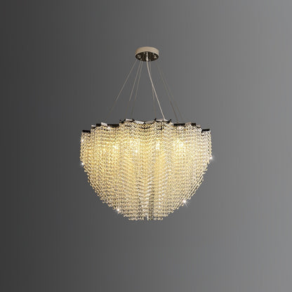 Crystal Chandelier with Adjustable Height — front view