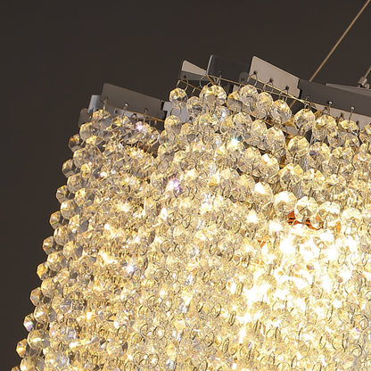 Crystal Chandelier with Adjustable Height