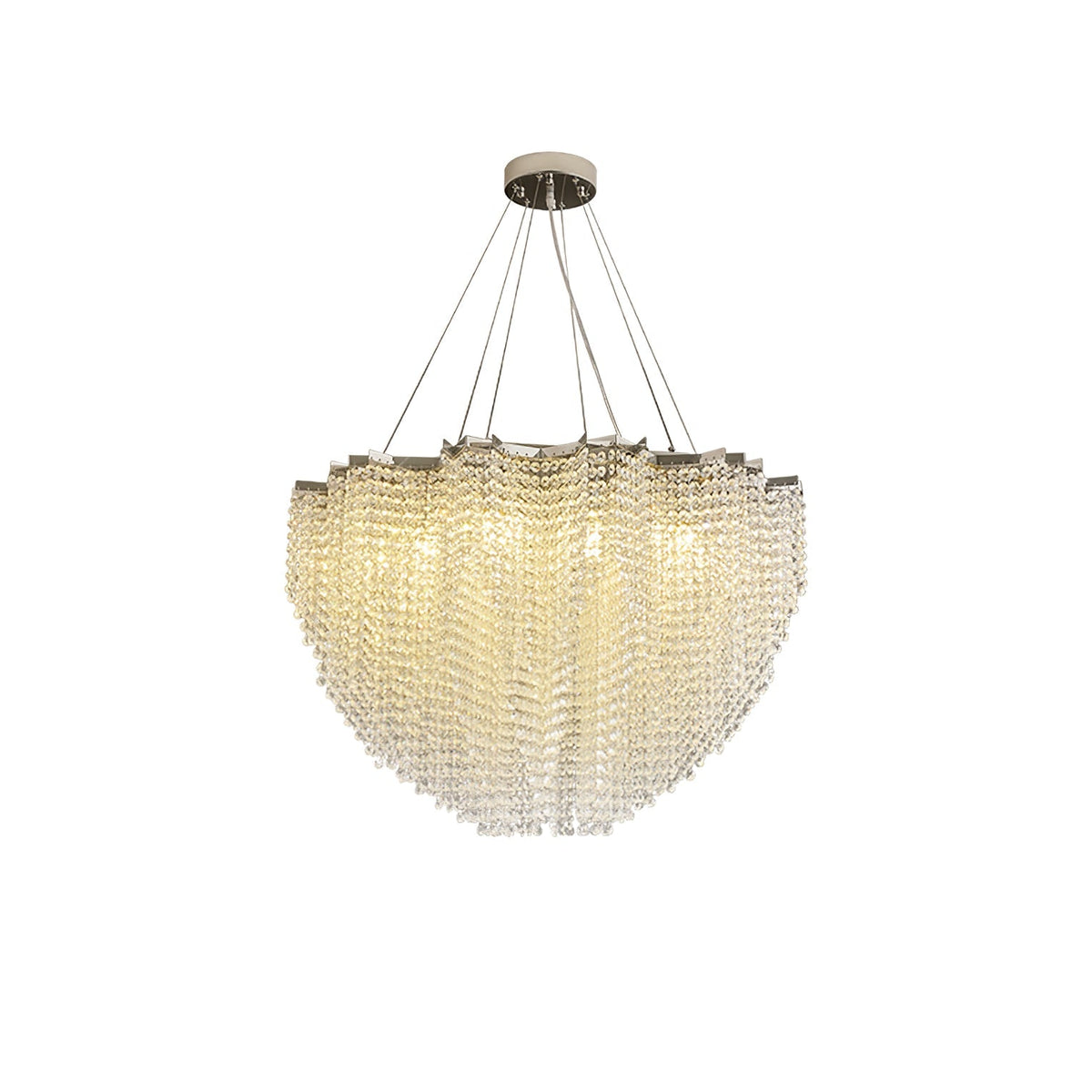 Crystal Chandelier with Adjustable Height