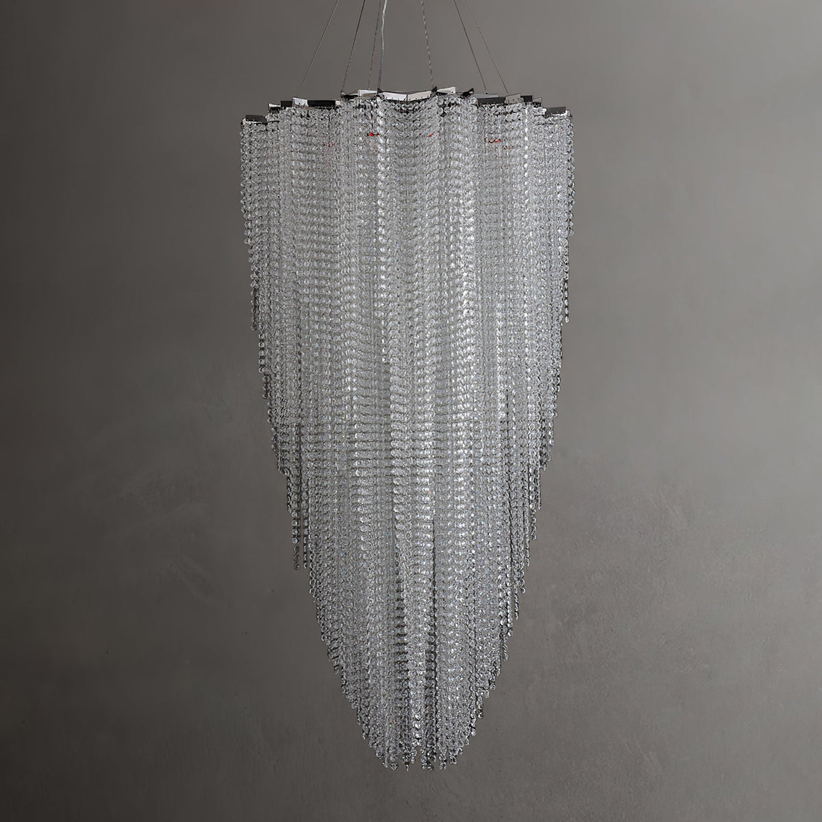 Crystal Chandelier with Adjustable Height