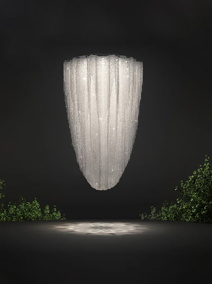 Crystal Chandelier with Adjustable Height