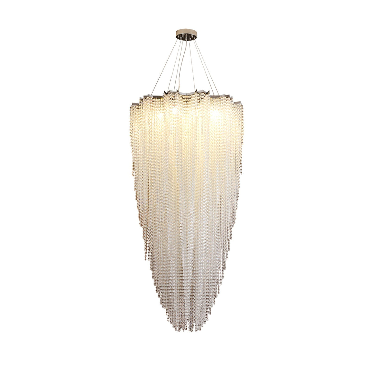 Crystal Chandelier with Adjustable Height