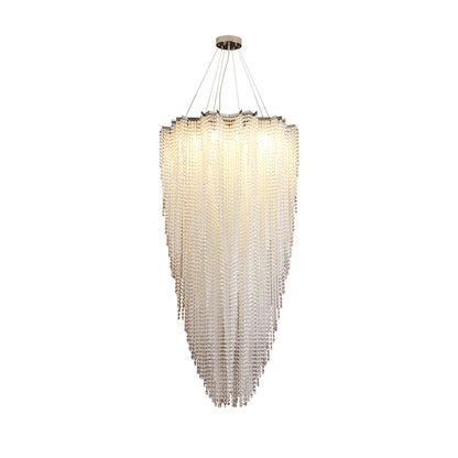 Crystal Chandelier with Adjustable Height
