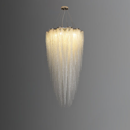 Crystal Chandelier with Adjustable Height — alternate angle