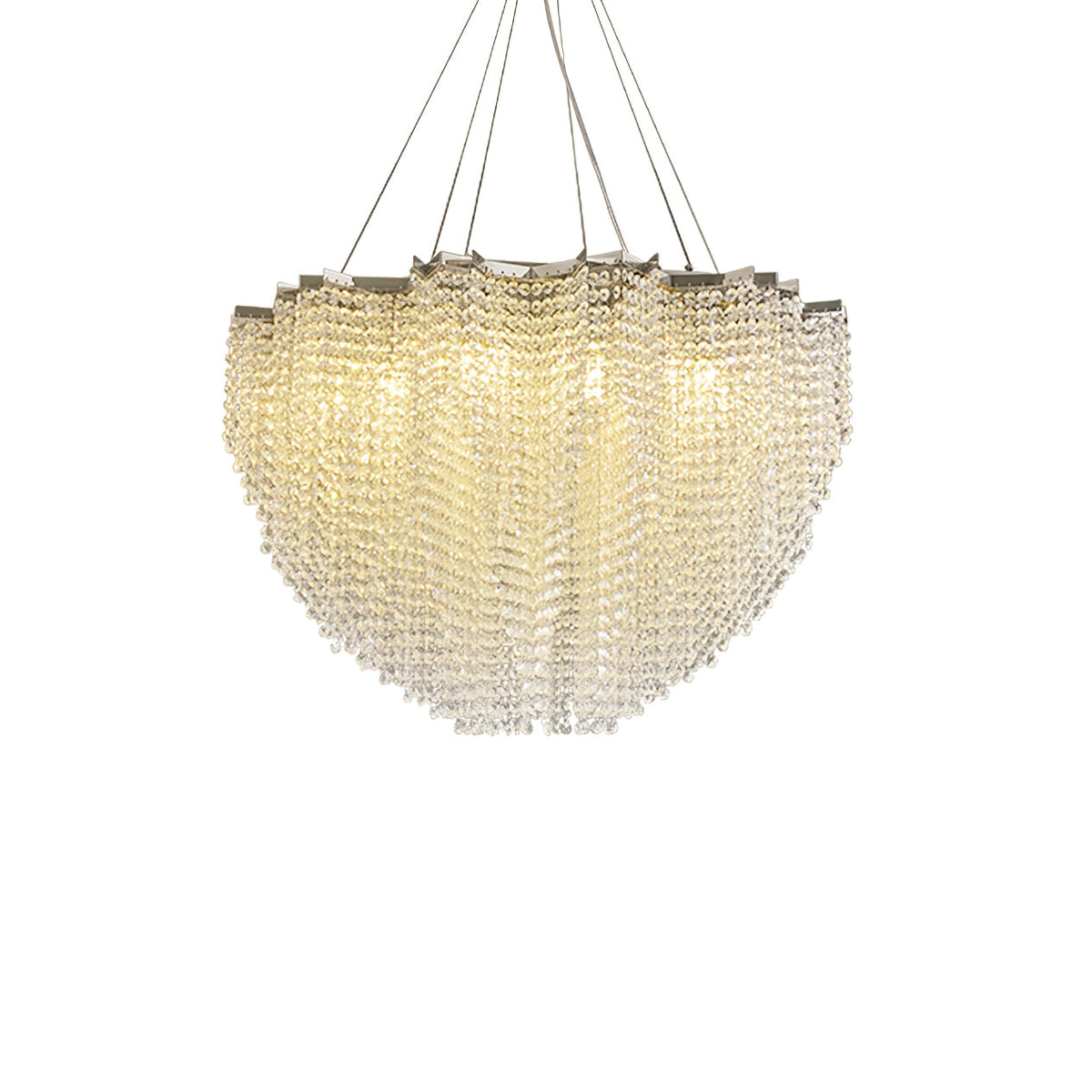 Crystal Chandelier with Adjustable Height