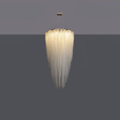 Crystal Chandelier with Adjustable Height