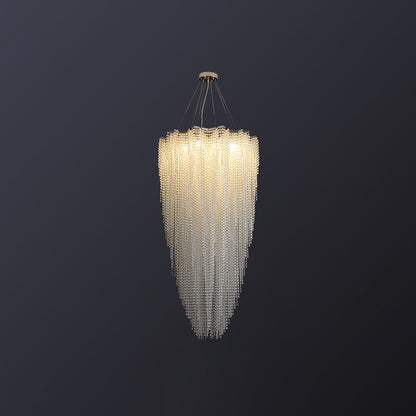 Crystal Chandelier with Adjustable Height