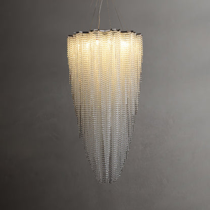 Crystal Chandelier with Adjustable Height