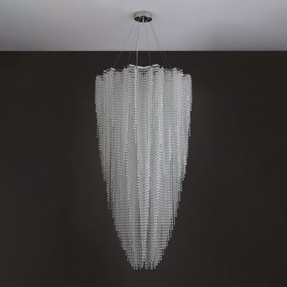 Crystal Chandelier with Adjustable Height