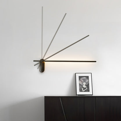 Stick-Shaped Metal Wall Sconce, Dimmable LED