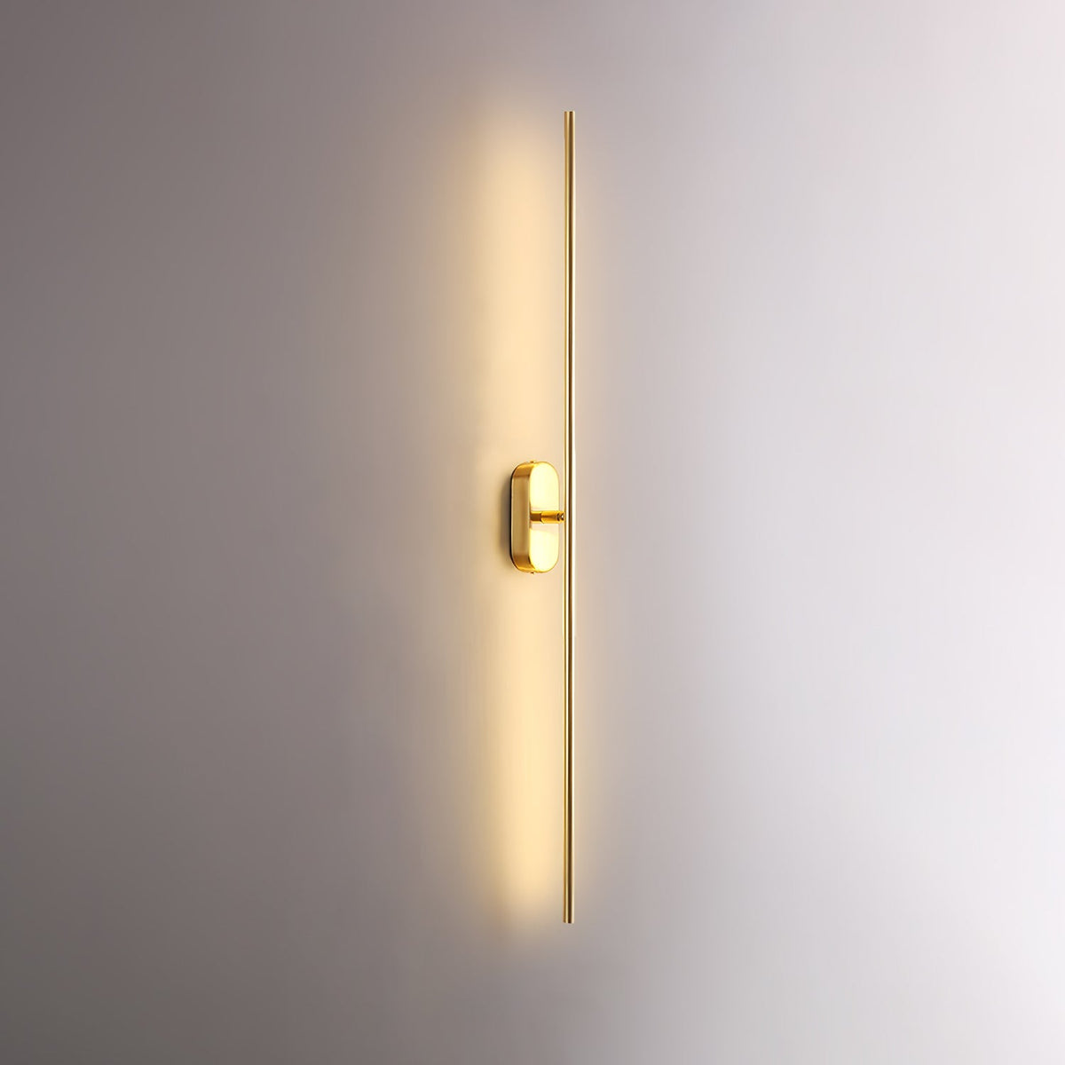 Stick-Shaped Metal Wall Sconce, Dimmable LED — lifestyle view