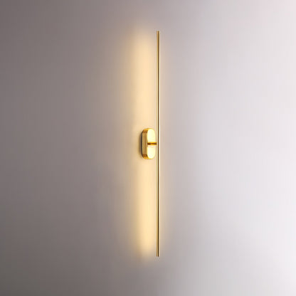 Stick-Shaped Metal Wall Sconce, Dimmable LED — lifestyle view