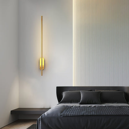 Stick-Shaped Metal Wall Sconce, Dimmable LED